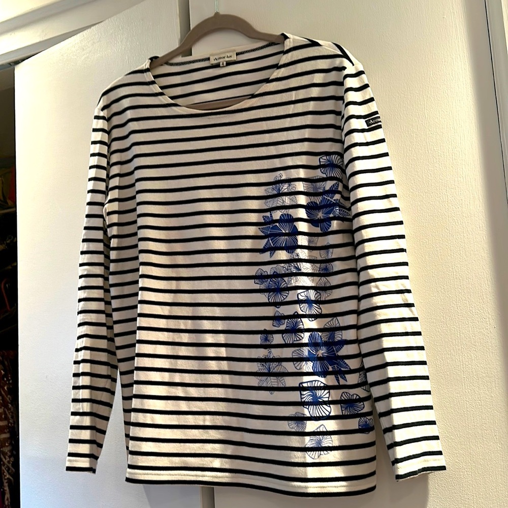 Striped long sleeve shirt French Armor Lux brand sz4